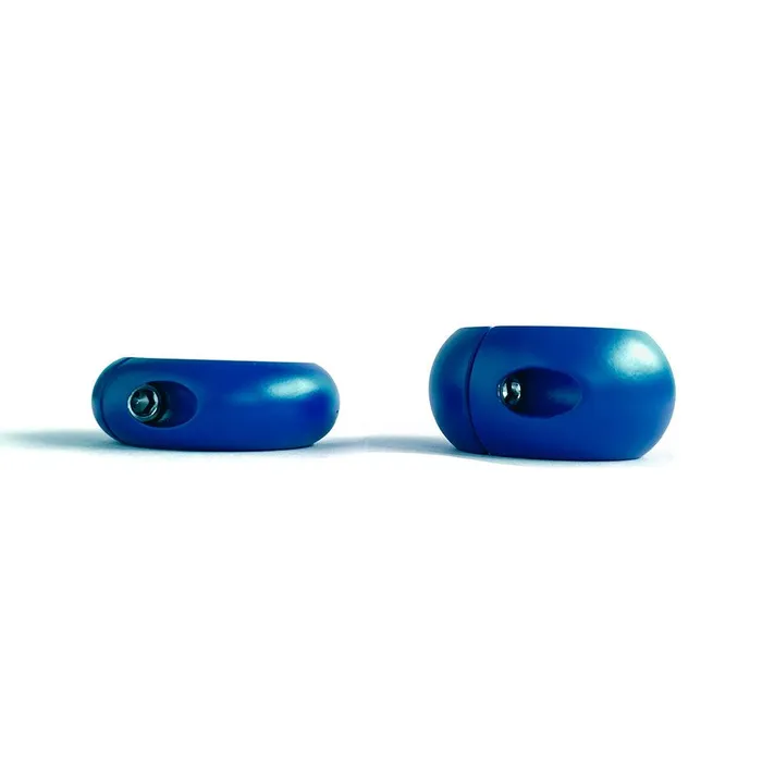 Black Label Black Label - Donut Ballstretcher - 20 x 35 mm - RVS - Mat Blauw | Anal