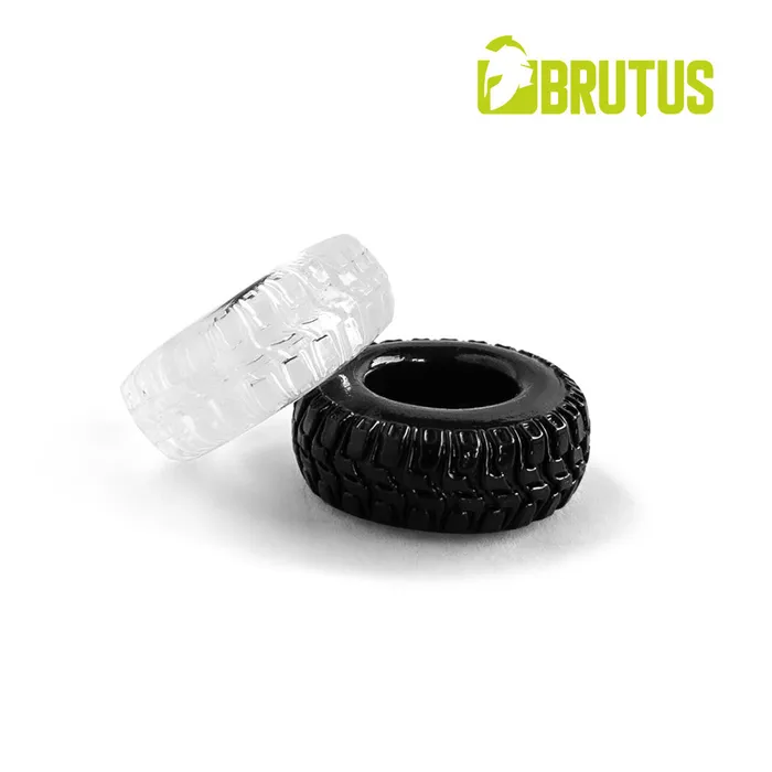 Brutus Anal | Brutus - Profilo - Rekbare Cockringen Set - Transparant/Zwart