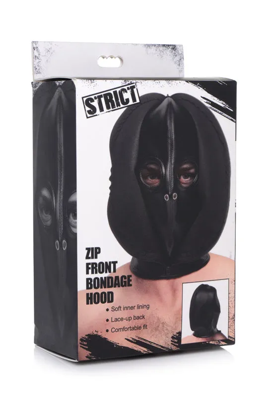 Couples Zip Front Bondage Hood XR Brand