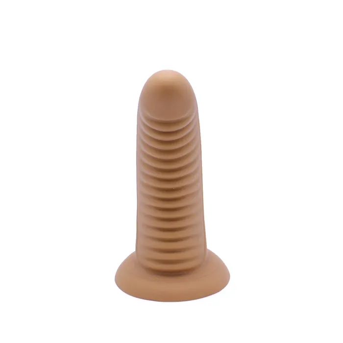 Kiotos Male Sex Toys | Kiotos - Geribbelde Penis - M Shinny - lichte huidskleur