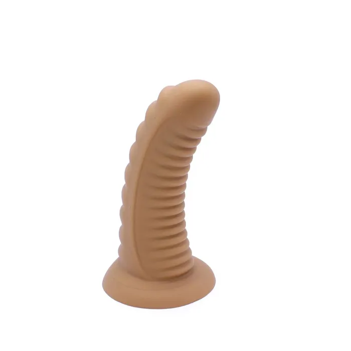 Kiotos Male Sex Toys | Kiotos - Geribbelde Penis - M Shinny - lichte huidskleur