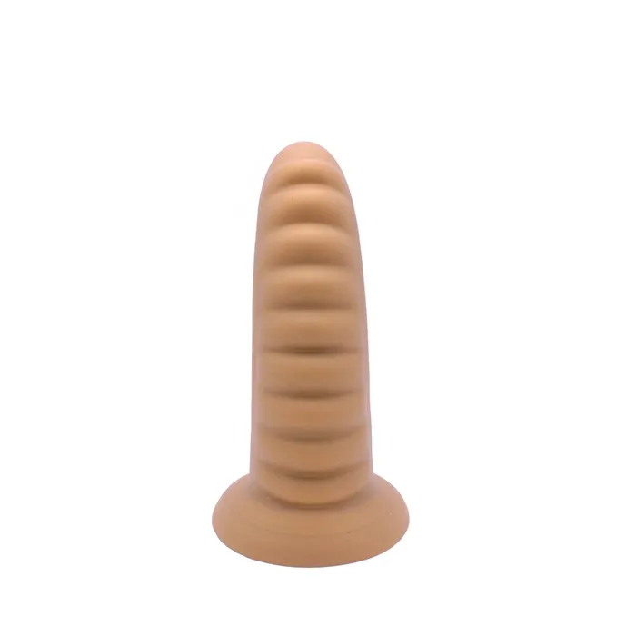 Kiotos Male Sex Toys | Kiotos - Geribbelde Penis - M Shinny - lichte huidskleur