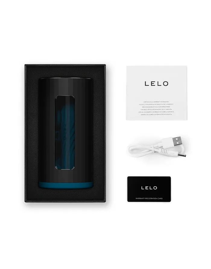 Male Sex Toys | LELO LELO - F1S V3 - Interactieve Masturbator met App Control - Blauw/Zwart