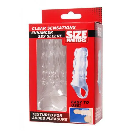 Size Matters - Penis Sleeve Met Relief - Transparant | Size Matters Male Sex Toys