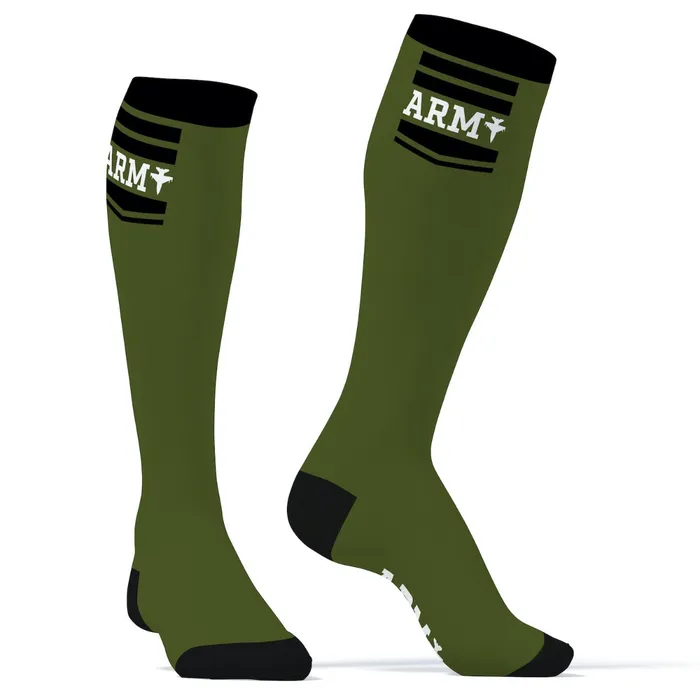 SneakXX Vibrators SneakXX Voetbal Sokken ARMY Groen