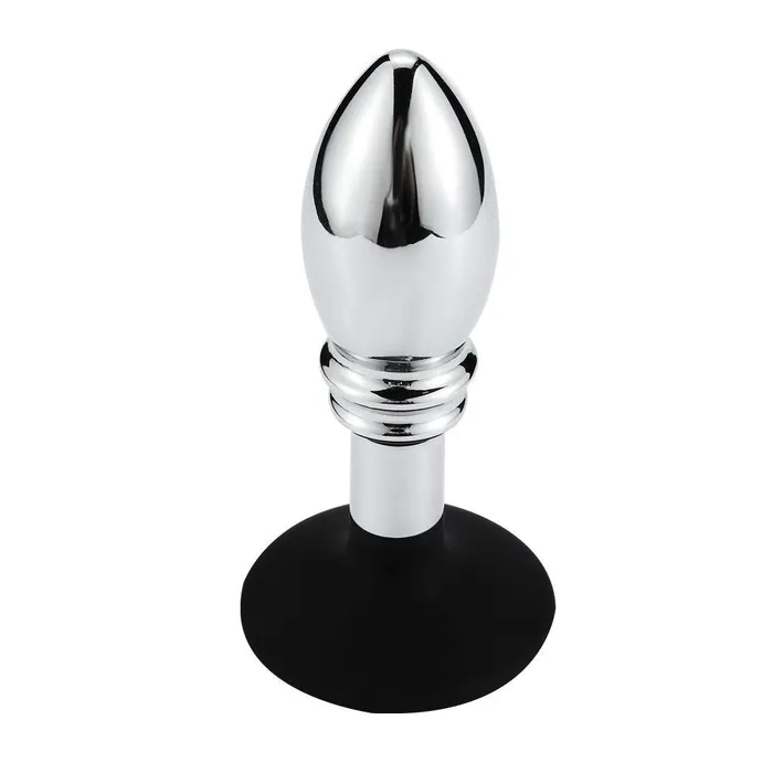 Vibrators Kiotos Buttplug Aluminium Met bal En ribbels En Zuignap