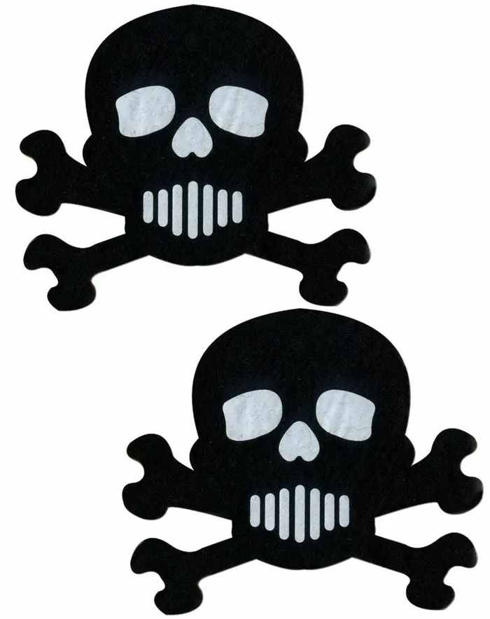 Anal Pastease Pastease Skull Crossbones Black