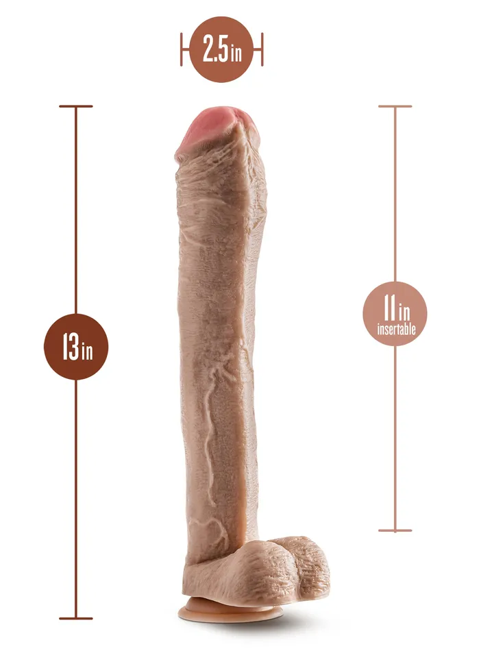 Blush Dildos | Dr. Skin - Mr. - Inch Dildo With Balls - Beige