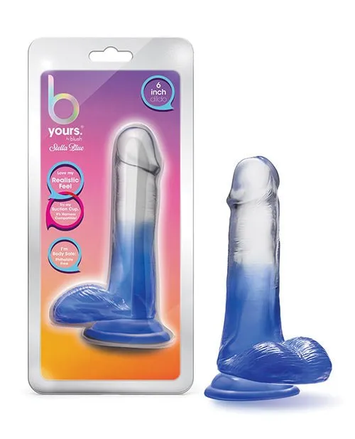 Blush Novelties Dildos Blush B Yours 6 Stella Blue Dildo Blue