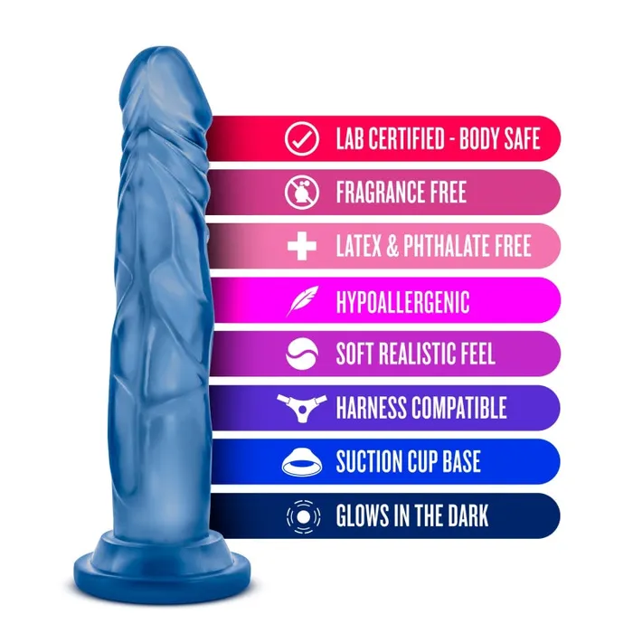 Blush Novelties Vibrators | Glow Dicks - Kandi - Blue Blush Novelties Vibrators | Glow Dicks - Kandi - Blue