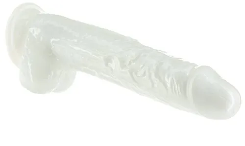 BMS Addiction Pearl 7.5 Dong Pearl White Tpe W/ Bullet | Dildos