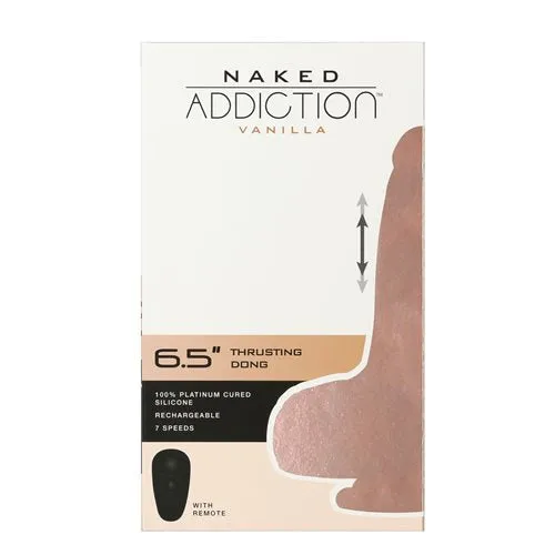 BMS Dildos | Naked Addiction 6.5in Vanilla Thrusting Dong W/ Remote