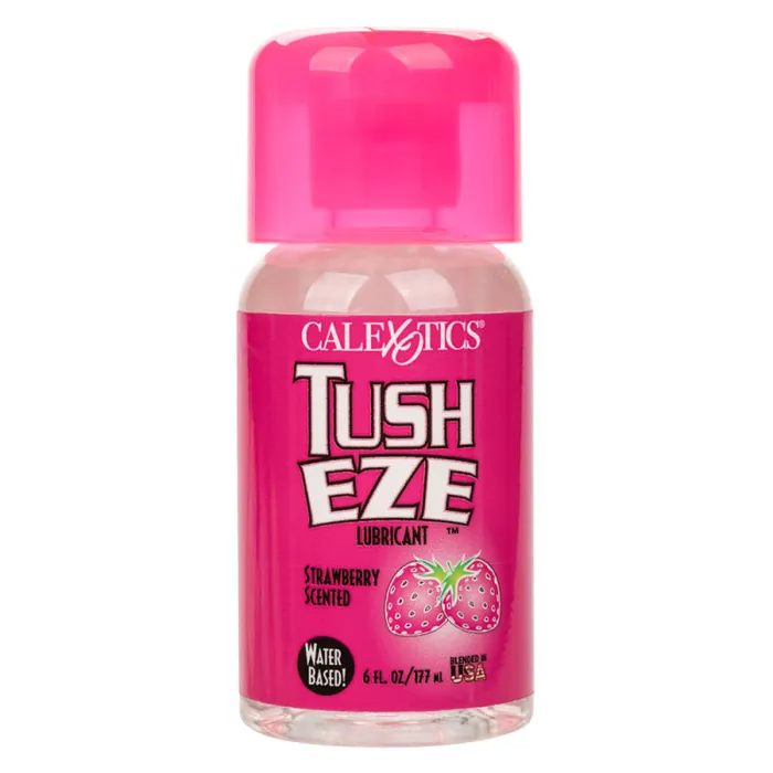 Calexotics Lubricants | Tush Eze Lubricant - Strawberry Scented -  6 Fl. Oz./177 ml