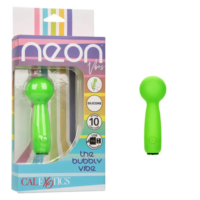 Calexotics Vibrators Neon Vibes the Bubbly Vibe Green