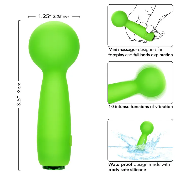 Calexotics Vibrators | Neon Vibes - the Bubbly Vibe - Green