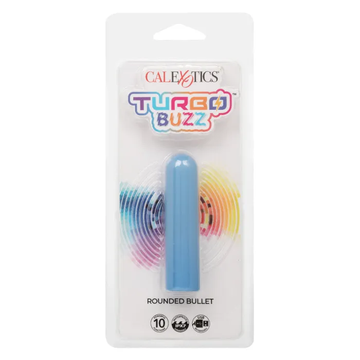 Calexotics Vibrators | Turbo Buzz Rounded Bullet - Blue