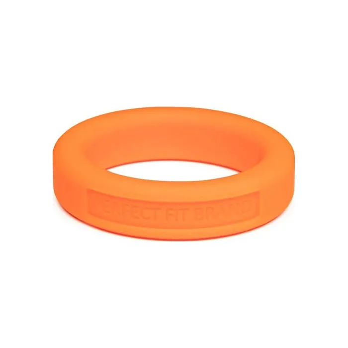 Classic Silicone Medium Stretch Penis Ring 36mm Orange PerfectFit Male Sex Toys