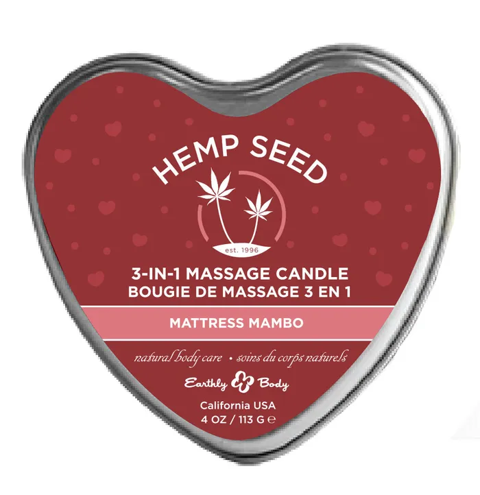 Couples Sale Hemp Seed 3in1 Massage Candle Mattress Mambo Mattress Mambo 4oz