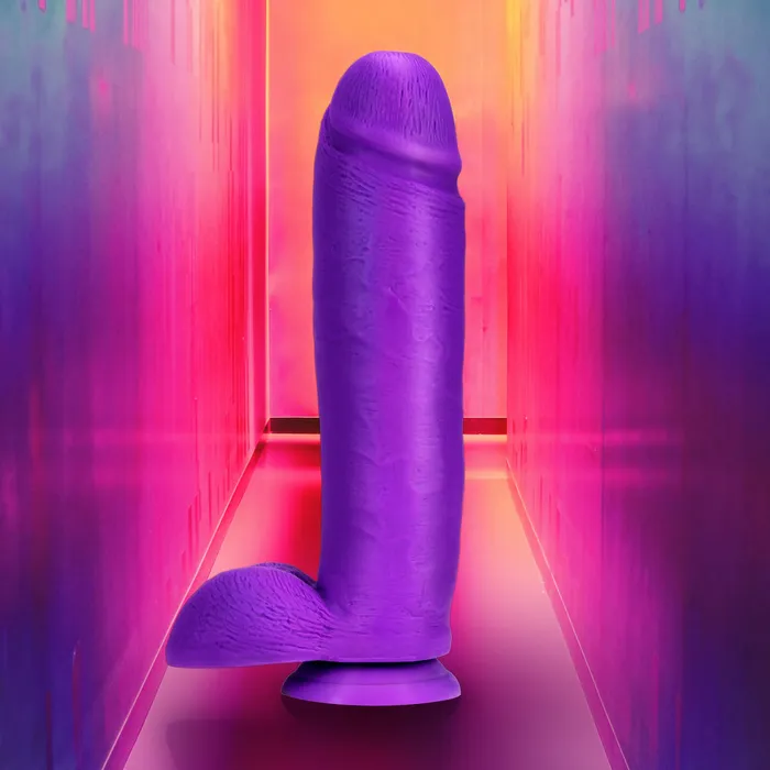 Dildos | Blush Novelties Neo Elite 10in Dual Density Cock W/ Balls Neon