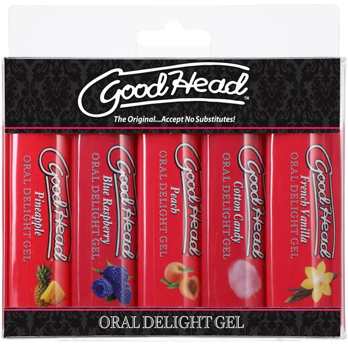 Doc Johnson Enhancers GoodHead Oral Delight Gel 5 Pack136170bx