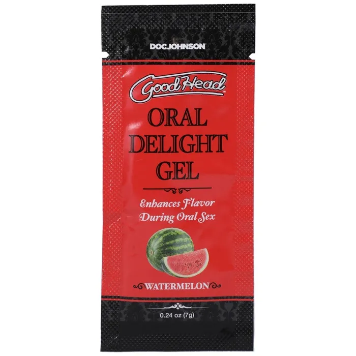 Doc Johnson Enhancers Goodhead Oral Delight Gel Watermelon 024 Oz