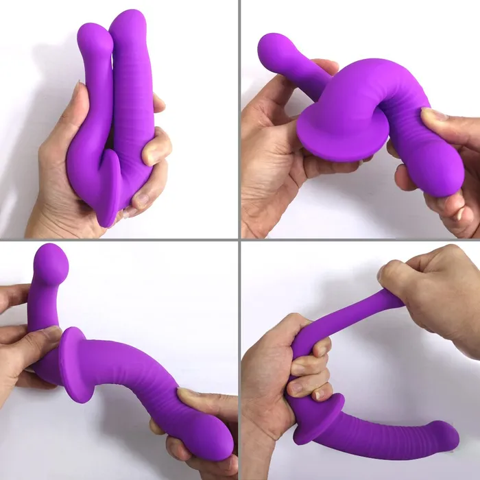 Lusty Age Dildos | Lesbian Double Penetration Strapless Dildo