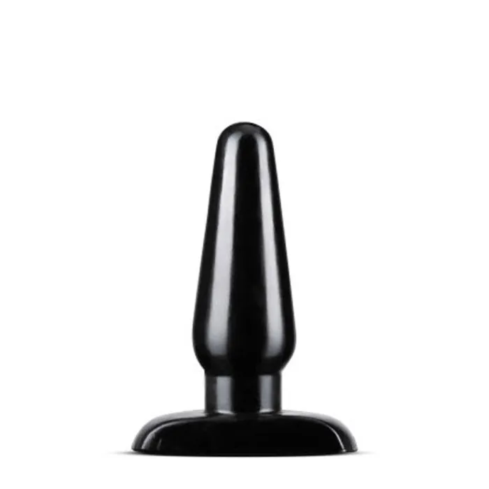 Male Sex Toys Blush Novelties Anal Adventures Basic Anal Plug Medium Black