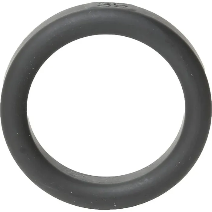 Male Sex Toys | C1 Releasing Boneyard Silicone Ring 35mm - Black 35 mm Cock Ring