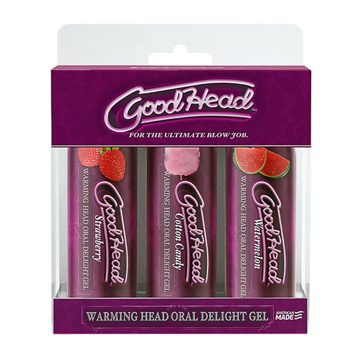 Male Sex Toys Doc Johnson Goodhead Warming Head 3 Pack 2 Oz