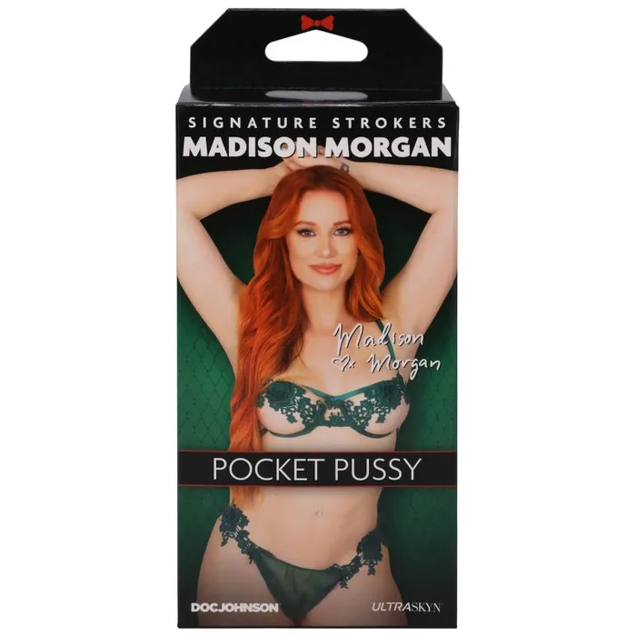 Male Sex Toys | Doc Johnson Signature Strokers - Madison Morgan - Ultraskyn Pocket Pussy - Vanilla