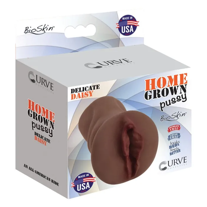 Male Sex Toys Home Grown Pussy Delicate Daisy Chocolate Curve Toys