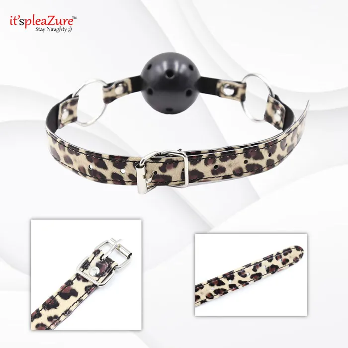 Male Sex Toys | ItspleaZure ItspleaZure Leopard Print Ball Gag