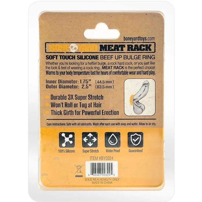 Male Sex Toys | Meat Rack Cock Ring - Yellow - Rascal - Boneyard