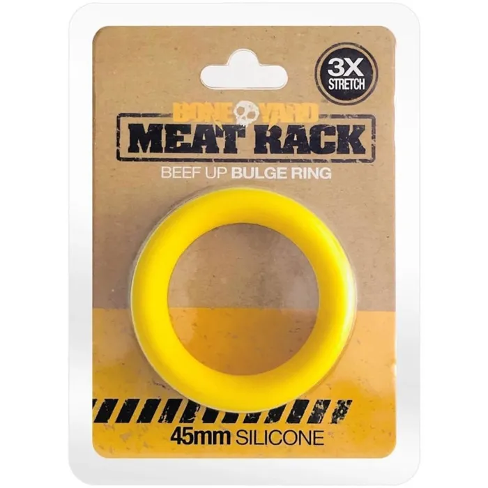 Male Sex Toys | Meat Rack Cock Ring - Yellow - Rascal - Boneyard