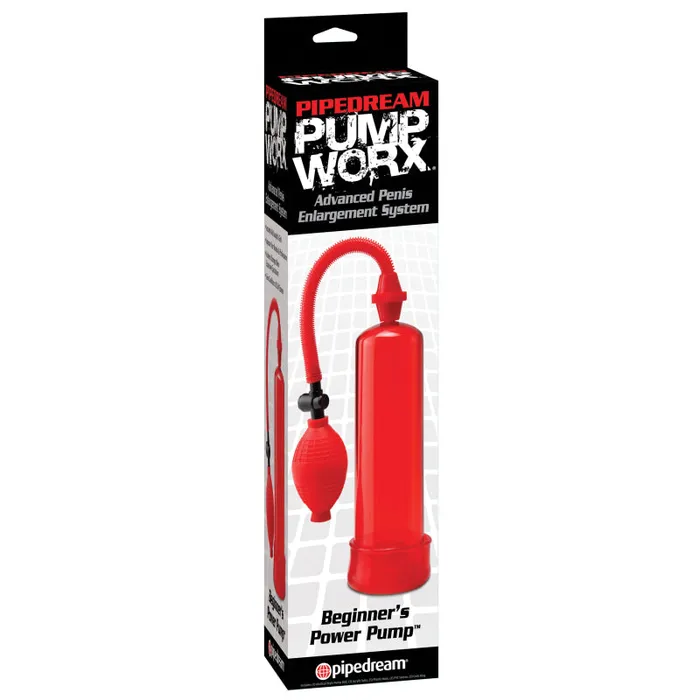 Male Sex Toys | Pipedream Pump Worx Beginners Power Pump - Red