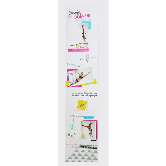 Mipole Mipole 360 Spinning Professional Dance Pole | Vibrators