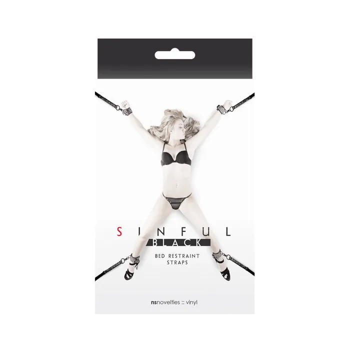 NS Novelties Vibrators Sinful Bed Restraint Straps