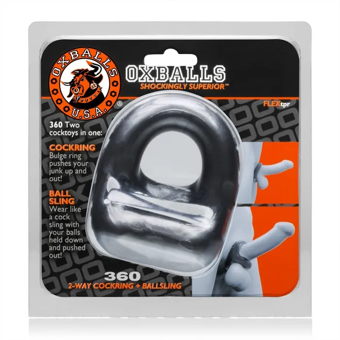 Oxballs 360 2- Way Cockring + Ballsling - Steel | Male Sex Toys