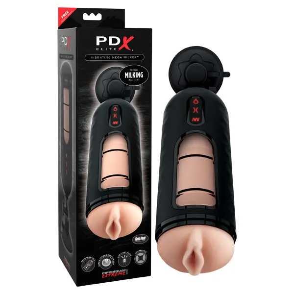 Pipedream Male Sex Toys Pipedream Extreme Toyz Elite Vibrating Mega Milkerrd525