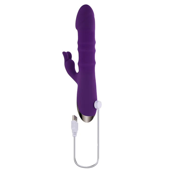 Playboy Hop to It - Rabbit Vibrator - Dark Purple | Vibrators