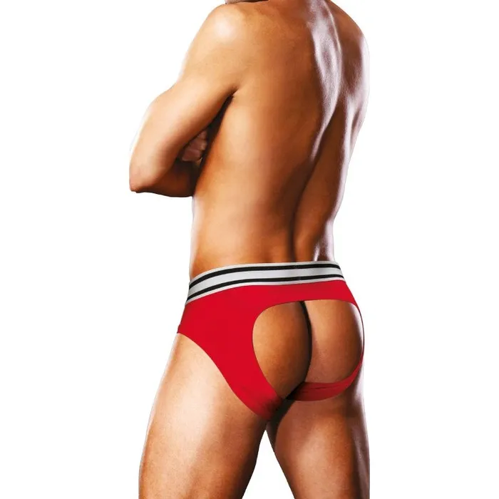 Prowler Vibrators | Prowler Open Back Brief Red/White