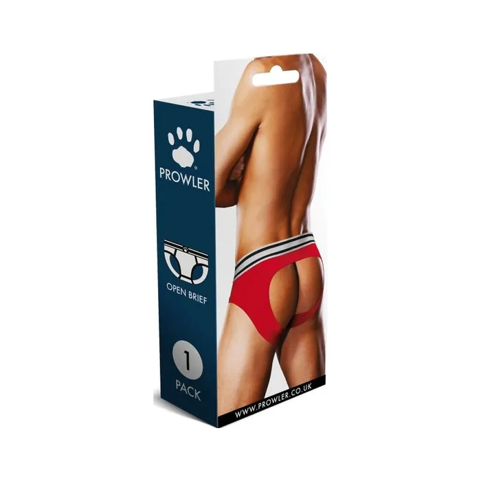 Prowler Vibrators | Prowler Open Back Brief Red/White