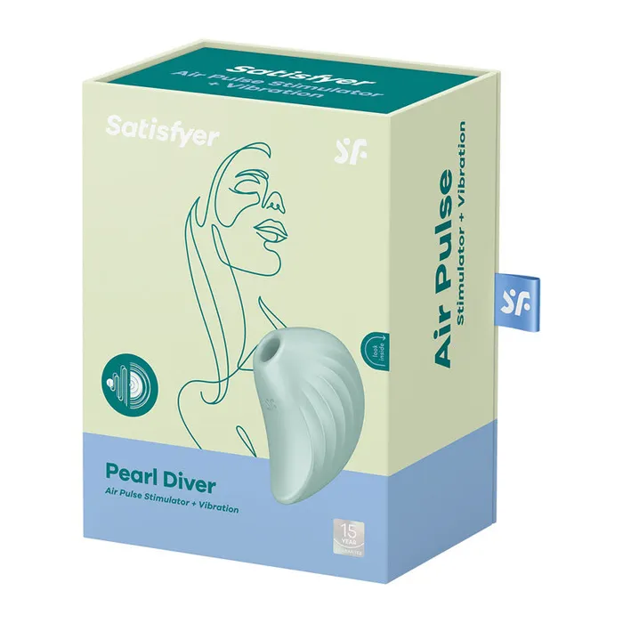 Satisfyer Pearl Diver - Mint - Clitoral Stimulator - (4037233) | Satisfyer Vibrators