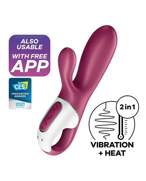 Satisfyer Vibrators | Satisfyer Hot Bunny - Berry: Dual Stimulator