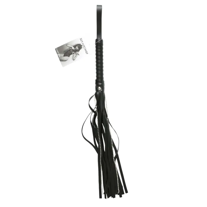 Sportsheets Sex and Mischief Crystal Whip - Black | Anal Sportsheets Sex and Mischief Crystal Whip - Black | Anal
