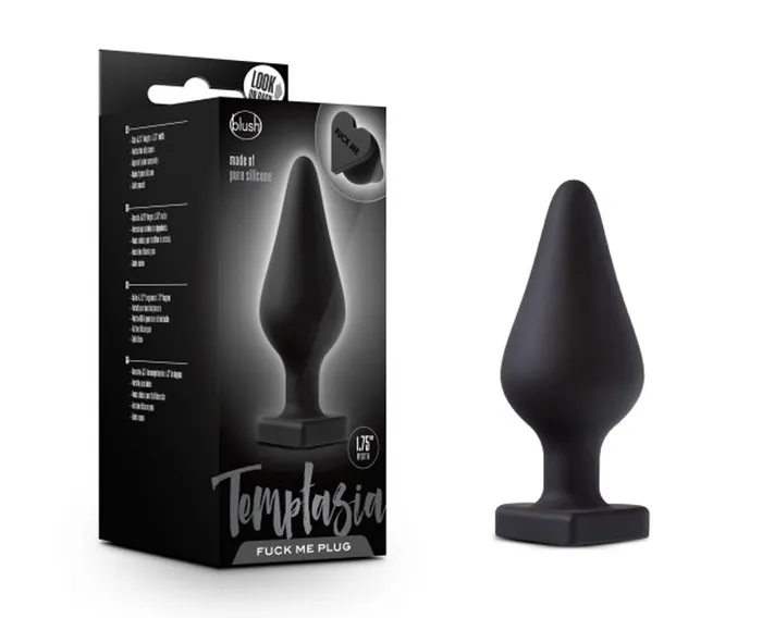 Temptasia Fuck Me Butt Plug Black | Blush Novelties Anal