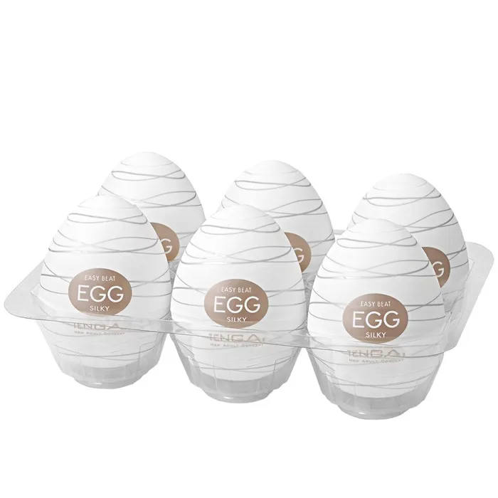 Tenga Female Sex Toys TENGA EGG Silky2 6pk