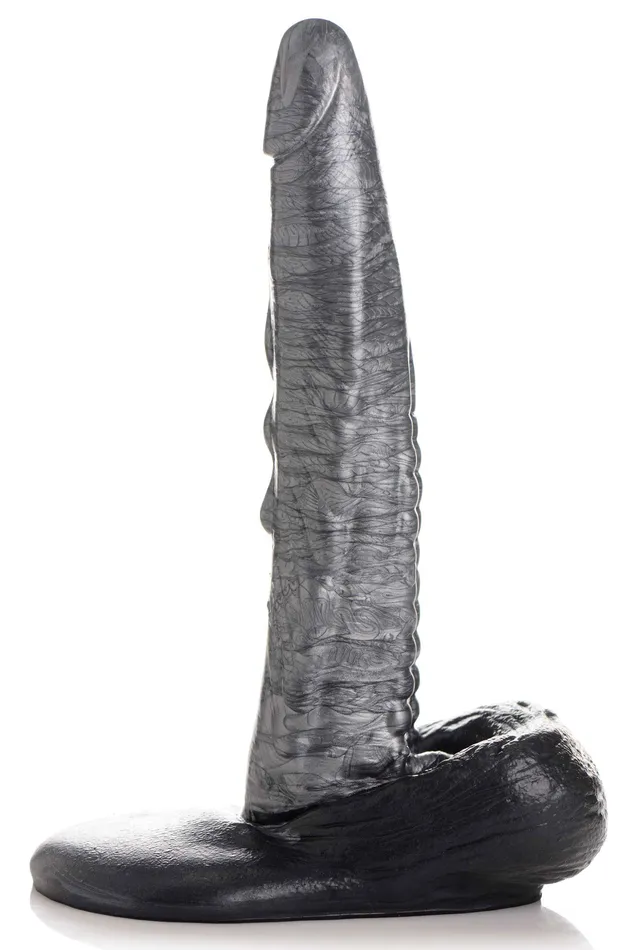 The Gargoyle Rock Hard Silicone Dildo Silver XR Brands Dildos