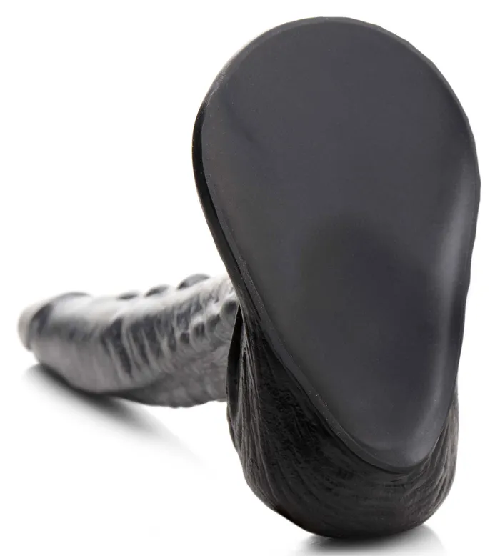 The Gargoyle Rock Hard Silicone Dildo -  Silver | XR Brands Dildos