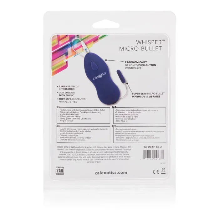 Vibrators | Whisper Micro Bullet - Purple - CalExotics